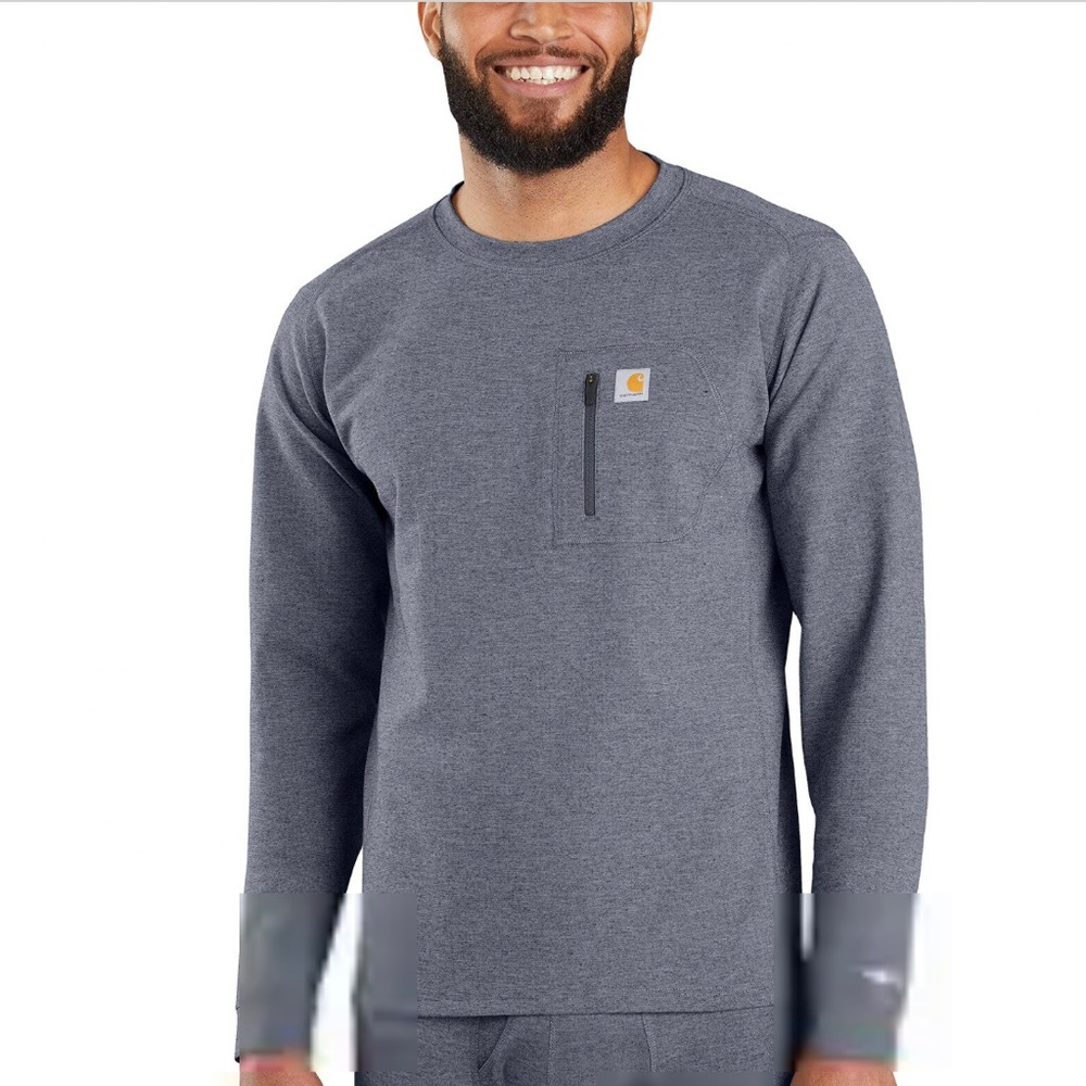 NWOT-Carhartt Man Force Heavyweight Thermal Base Layer Long Sleeve Pocket Shirt